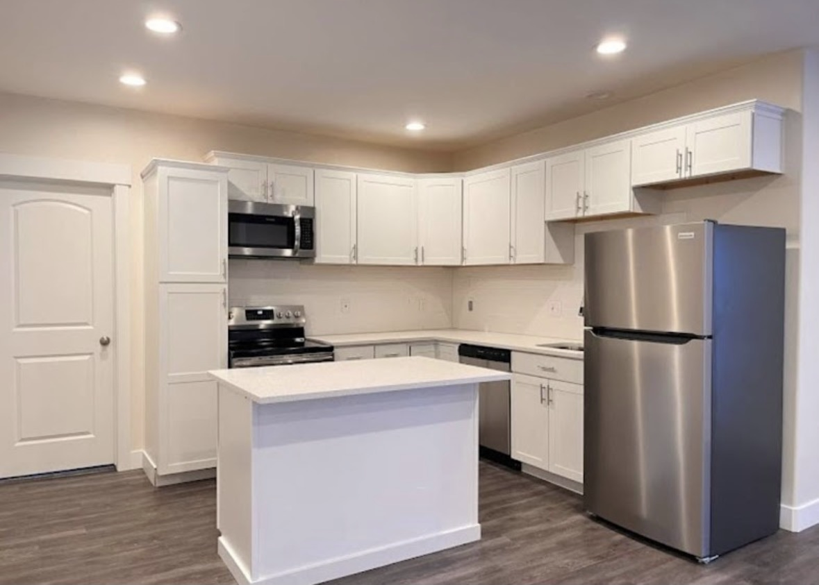 Modern white kitchen remodel